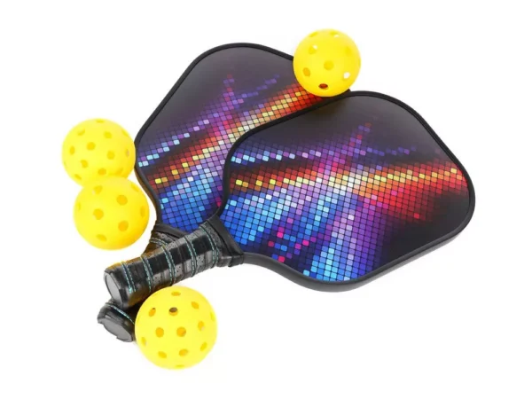 Graphite Pickleball Paddle Set Of 2 Pickleball Racquet 4 Pickleball Balls 1 Bag