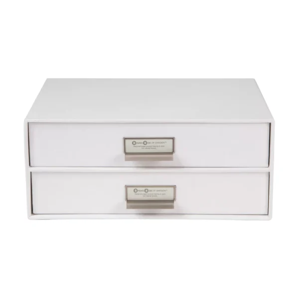 Birger 2 Drawer File Box White – Bigso Box Of Sweden